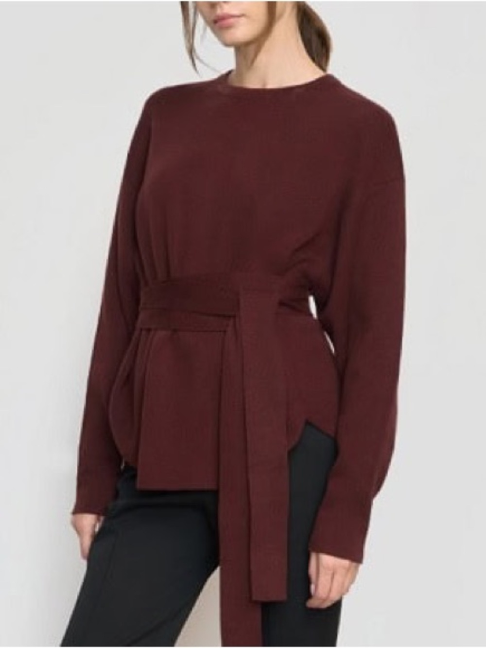 Modern Citizen Nara Burgundy Sweater